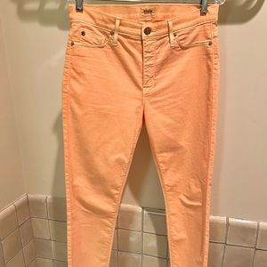 Hudson color skinny jeans